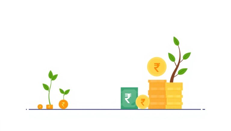 Mutual fund SIP investment chart showing growth for beginners in India